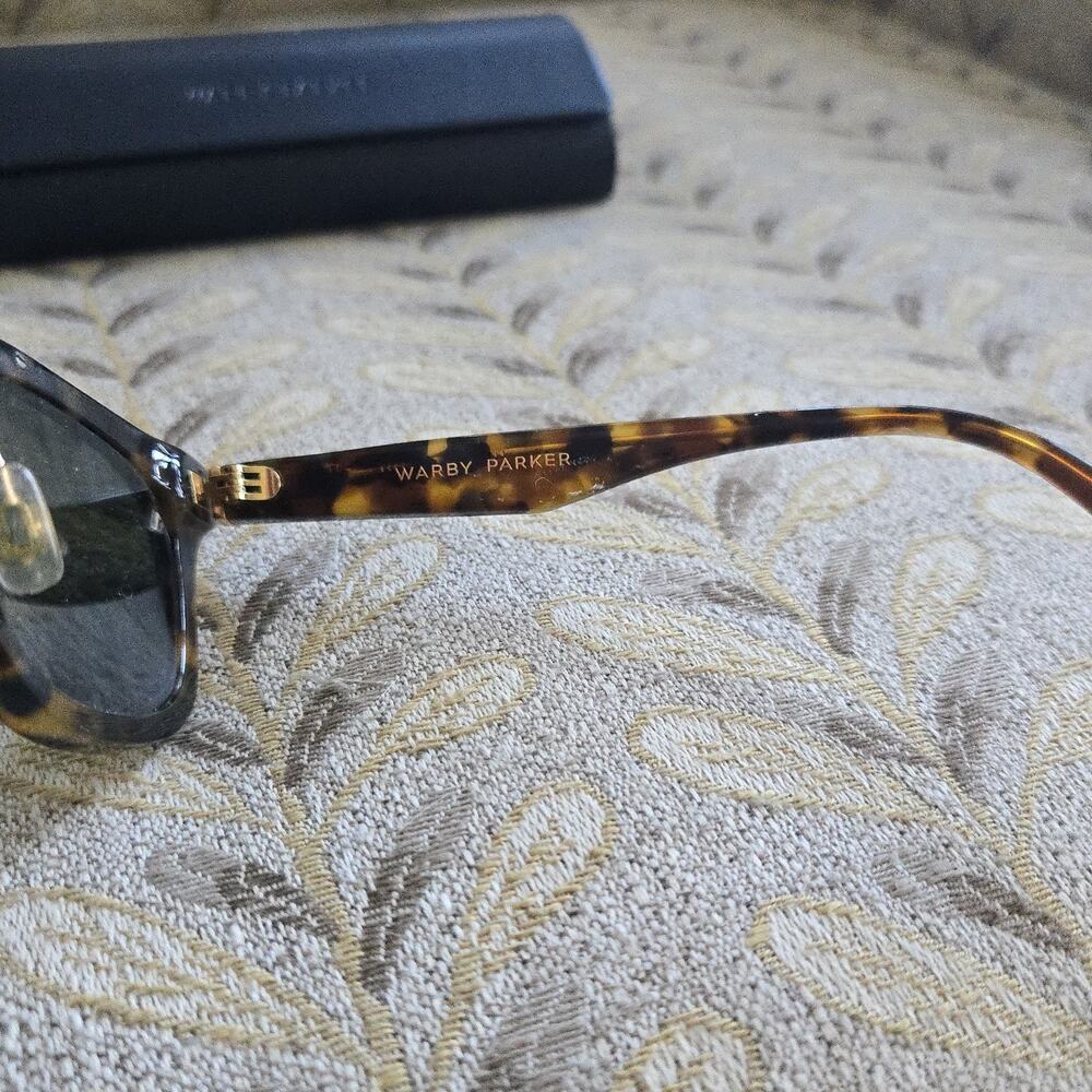 Warby Parker Sunglasses Brown Tortoise Gold Tone 51-22-145 W/ Case FRAMES ONLY - Picture 3 of 4